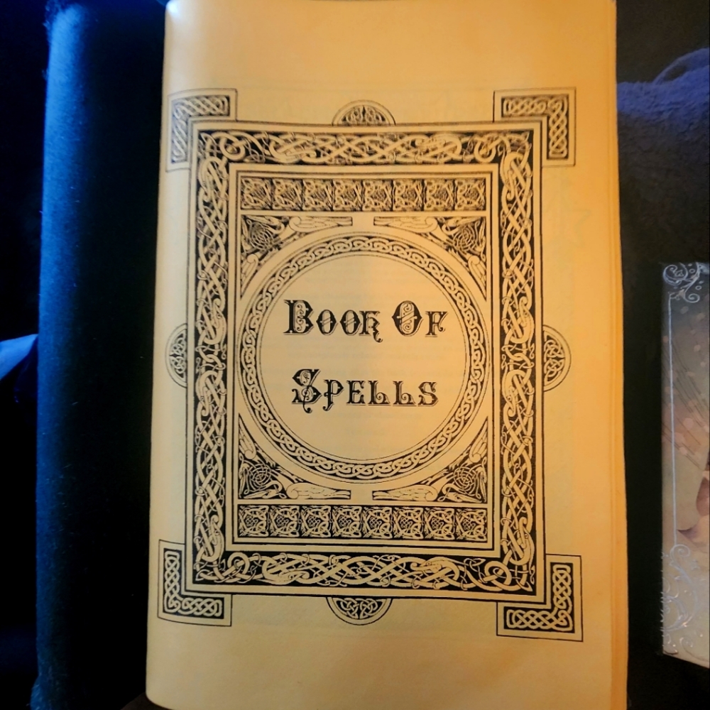 Leather bound spell book
